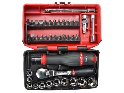(RL.NANO-U1) -1/4" Drive Compact 6pt Fractional Set w/RL.161