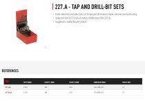 (227.SJ2A)-Tap & Drill Bit Set (w/Cobalt-steel Taps)(28pc)