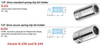 (R.235) -1/4" Drive Bit Holder (with standard spring clip)