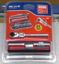 (R.180J31) -Compact Flex Head Ratchet Bit Set (31pc) (USAG)