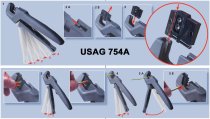 (819832)-Crimping Pliers w/2 Sets of Interchangeable Dies (USAG)