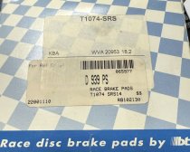 (T1074/SRS14)-Pagid Sport Rear Brake Pad Set -Porsche 993 turbo (95-98) (1 set available)