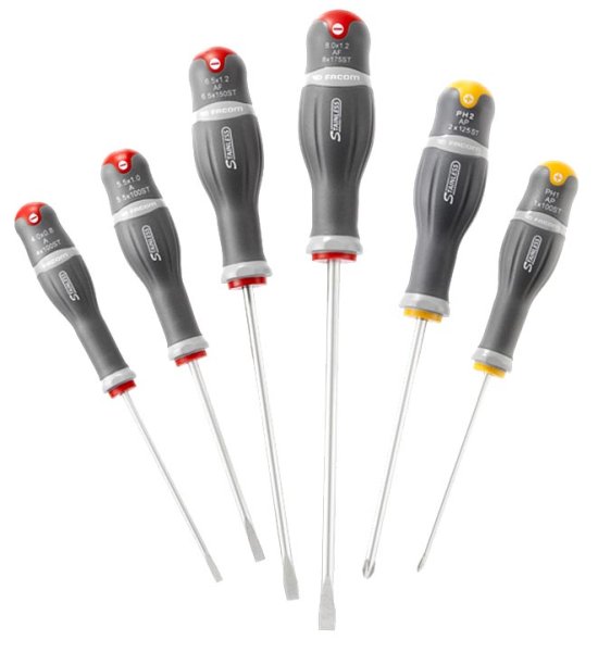 (APST.J6) -Stainless Steel Screwdriver Set-6pc (slotted/phillips) (sold out-use ATPST.J6)