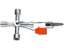 (985548)-4-Way Wrench for Utility Cabinets (gas/water/elect)