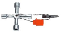 (985548)-4-Way Wrench for Utility Cabinets (gas/water/elect)