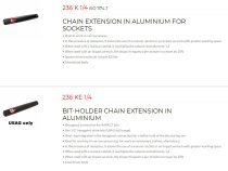 (AXS.BIT-S)-1/4" Drive AXS Chain Extension Wrench (for 1/4" bits