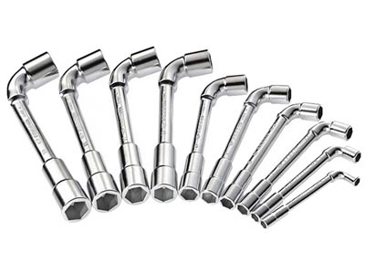 (75.JN10)-Angled Socket Wrench Set-10pc (6x6pt)(8-19mm)
