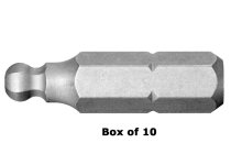 (ETS.105-10pk)-1/4" Hex Bit w/ball tip-5mm (L=25mm)(10pc)(Facom)