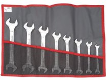 (44.JE8T)-8pc Metric Open End Wrench Roll Set (8-24mm)(Facom)