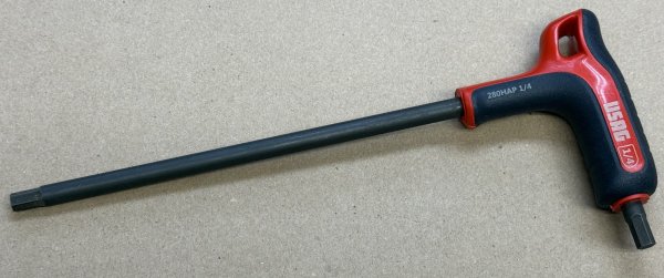 (84TZA.1/4)-Soft Grip P-Handle Hex Key-1/4" (USAG)
