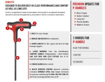 (84TZA.1/4)-Soft Grip P-Handle Hex Key-1/4" (USAG)