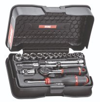 (R.161-3P6) -1/4" Drive Metric Set w/R.161B (4-14mm)(USAG)