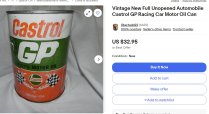 Vintage Castrol GP30 Racing Motor Oil (unopened cans)
