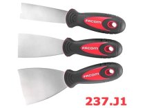 (237.J1)-Stainless Steel Scaper Set (Flexible blades)-3pc (Facom