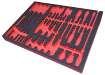 (PM.A456) - Foam Extra Wide Module Tray for 29pc Screwdriver Storage (Facom/USAG) (Freight)
