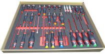 (PM.A456) - Foam Extra Wide Module Tray for 29pc Screwdriver Storage (Facom/USAG) (Freight)