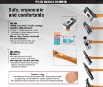 (200H.26)-Riveting Hammer w/Hickory Handle (26mm Tip)
