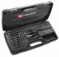 (R.447EP) -1/4" Drive Metric Tool Set w/Wrenches (44pc)