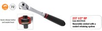 (SL.171)-1/2" Drive Pear Head Ratchet w/Safety Lock-10.3" (USAG)