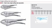 (513A.7) -Short Nose Single Setting Lockgrip Pliers-7 1/2"