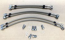 Fischer SS Brake Lines - 16 1/2" Pair w/banjo fittings (1 set available)