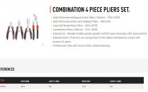 (CPE.A1) -4pc Professional CPE Series Plier Set (Facom)