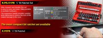 (R.PEJ31) -Compact Ratchet Bit Set (31pc)