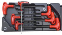 (MOD.84TZS-spec)-7pc Metric T-handle Hex Key Set (3>10mm)(Facom)