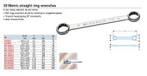 (59.JE12)-12pc Metric Straight Box Wrench Set (6-32mm)