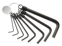 (87HL.JE8)-8pc Long Metric Hex Key Set (w/ring)(1.5-8mm)