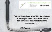 Stainless Steel Flexible Water Connector (FIPxFIP)-1/2x12"