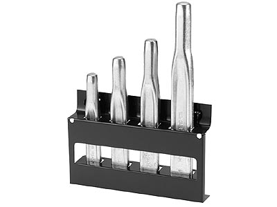 (262A.JS4) -Ribbed Round Head Chisel Set-4pc (w/storage rack)