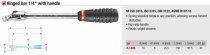 (R.140A) -1/4" Drive Hinged Handle Driver (with Rubber Grip)