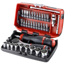 (R2NANO) -1/4" Drive Compact 6pt Metric Set w/R.161B (Facom)
