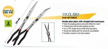 (185.2L)-Extra Long Needle Nose Pliers-2pc (Strt & 45Deg)(USAG)
