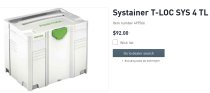 (497566) - Systainer T-Loc Sys 4 (Freight!)