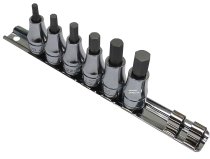 (JT.40) -3/8" Drive Hex Socket Set (4/5/6/7/8/10mm w/Rail)(F)