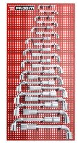 (75.P22M)-Angled Socket Wrench Wall Panel Set-22pc (6x6pt) (8-32mm) (Freight!)