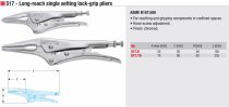 (517.6) -Long-reach single setting lock-grip pliers