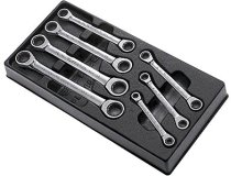 (MOD.64J7) - Ratcheting 12pt Ring Wrench Module Set (6-19mm)