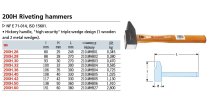 (200H.32)-Riveting Hammer w/Hickory Handle (32mm Tip)