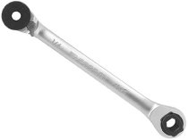 (65.PE)-Bit Holding Ratcheting Wrench (1/4 & 5/16 bits)