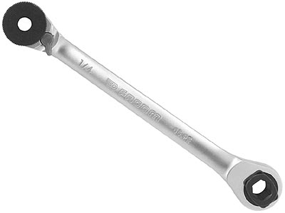 (65.PE)-Bit Holding Ratcheting Wrench (1/4 & 5/16 bits)