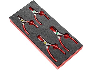 (MODM.PCSN) -4pc Straight Nose Circlip Pliers Module Set (Facom)
