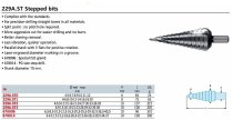 (229A.ST3) -Stepped Drill Bit (6mm-38mm)