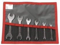 (22.JE6T)-6pc Compact Metric Open End Wrench Set (3.2 - 13mm)