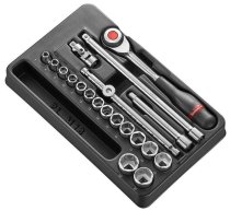 (MOD.J360-36)-3/8" Drive Metric Tool Set (7-22mm)(w/J.360)