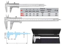 (805.2) - Vernier Caliper (0-200mm)(accurate to 1/50mm)