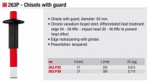 (263.P25) -Flat Chisel with Protective Guard-10"
