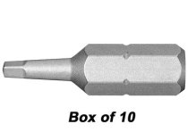 (ECAR.102-10pk)-1/4″ Robertson (Square Drive) Bit - SQ#2 (10pc)